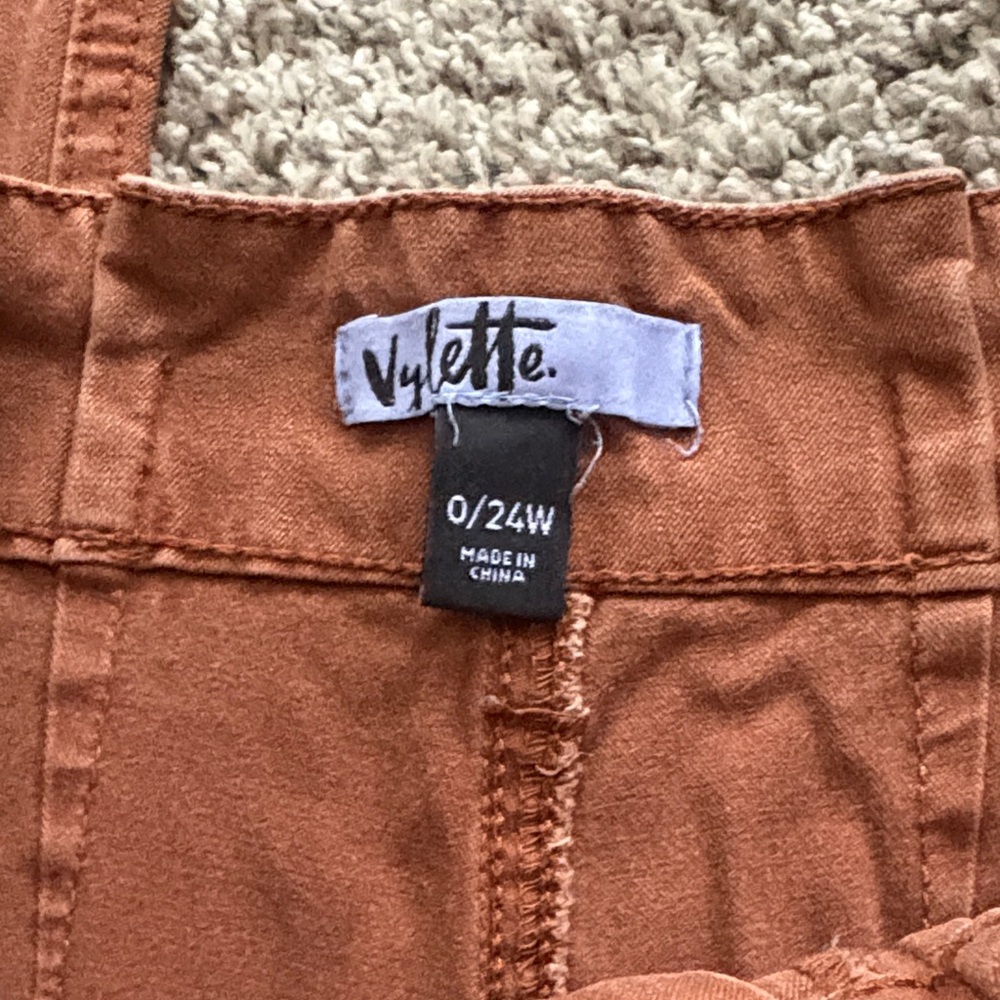 Rust High Rise Straight Leg Pants - Picture 3 of 5